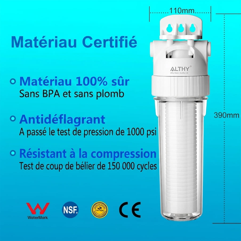 système de filtre à eau sédimentaire pour toute la maison, 5 microns, pré-filtre, pré-filtre en coton PP de 10 pouces – Image 2