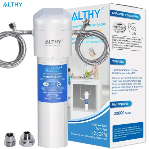 ALTHY – purificateur de filtre à eau potable sous évier, certifié NSF/ANSI, connexion directe sous le comptoir, système de Filtration d'eau